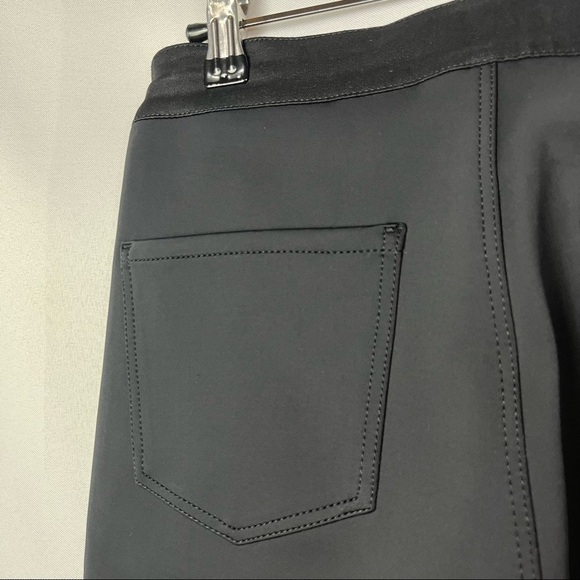 J Brand Black Alana Zip Pocket Mixed Media Skinny Jeans 27 - Picture 5 of 6